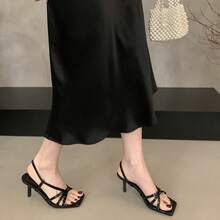 Women Heeled Sandals - 銀色 - 查看 4