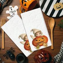 2/4 Pcs Halloween Themed Dish Towels, Super Absorbent Microfiber Modern Dish Cloths, Cooking And Baking Tea Towels, Printed Washcloths, Cleaning Towels, Hand Towels, Soft And Highly Absorbent, Great Gift For Neighbors, Moms, Friends, Birthday, Halloween, Housewarming, Kitchen Decor, Household Essentials - Multicolor - View 19