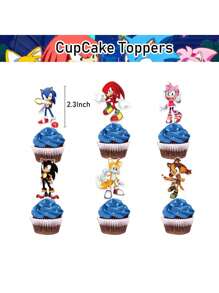 Disney Christmas Decoration Party Set Anime Figure Image Birthday Party Scene Decoration Banner Cake Topper CupCake Toppers Hanging Swirls Party Gifts