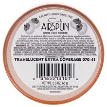 Airspun Loose Face Powder - 070-041 Translucent Extra Coverage By Coty For Women - 2.3 Oz Powder - Brown - View 3