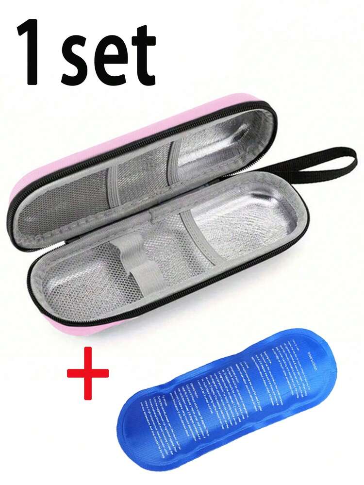 Bolsa Térmica Portátil Isolada para Insulina - Pode Conter Bolsas de Gelo, Leve e Fácil de Carregar, Design com Zíper, Bolsa de Armazenamento de Viagem, Bolsa de Emergência, Bolsa Médica, Bolsa Térmica Portátil para Medicamentos, Adequada para Canetas de Insulina e Medidores de Glicose, Acessórios de Praia, Acessórios para Carro, Essencial para Viagens de Verão, Férias, Volta às Aulas - Multicolorido - Visão 15