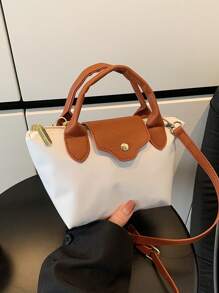 新款女士尼龙休闲纯色手提包、单肩包、斜挎包