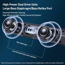 PHILIPS 台式电脑音箱，带动态 RGB 灯的蓝牙 5.1 电脑音箱，双连接模式电脑条形音箱，游戏音箱