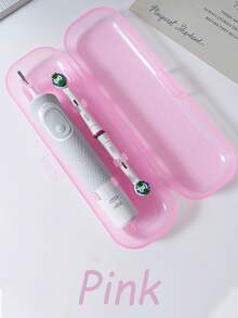 Electric Toothbrush Storage Box, Travel Electric Toothbrush Storage Box, Solid Color Electric Toothbrush Storage Box, Portable Universal Electric Toothbrush Storage Box, Translucent Toothbrush Travel Box, Toothbrush Head Plastic Dustproof Cover, Portable Travel Container Simple Toothpaste Storage Box, Back To School, Back To School Supplies. - Multicolor - View 16