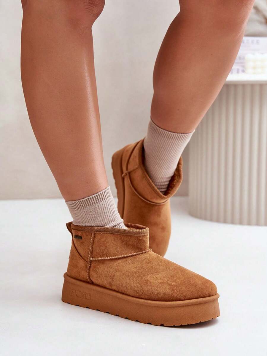 Modne, uniwersalne, codzienne, grube, śniegowce damskie, zimowe