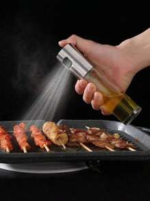 1 injector de combustibil din oțel inoxidabil, din sticlă transparentă, design modern și simplu pentru bucătărie și gătit. Injectorul de combustibil este folosit pentru ulei de grătar, salată și copt.