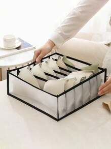 1/3pcs Clothing Storage Organizer, Cabinet Drawer Divider, Bedroom Drawer Storage Box, Wardrobe Organizer, Foldable Drawer Organizer, Underwear Drawer Divider For Bras, Panties, Socks And Clothes