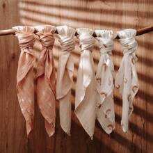 Receiving Blanket Boy Cotton Muslin Swaddle Blankets Girl Newborn Squares Double Absorbent Infant Swaddling Wrap - 6 Pack - 彩色 - 查看 4