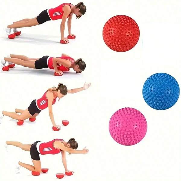 A Hedgehog Texture Balance Plate With A Pump - An Anti Slip And Stable Trainer For Core And Leg Exercises - Used In Yoga, Tai Chi, And Gyms - A Balance Ball For Core Strength, Posture Correction, And Muscle Conditioning, Exercise Accessories, Yoga Accessories, Textured Surface, Durable Structure, Small And Space Saving, Easy To Store, The Best Choice For Home Training (With A Free Pump)