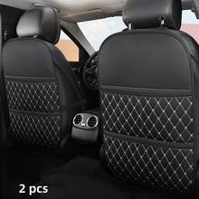 1pc/2pcs Car Rear Seat Kick Mat, Front Seat Protector, 31*18in, Car Storage Bag, Anti-Kick, Anti-Dirty, Storage - PU Leather - one-size - View 17