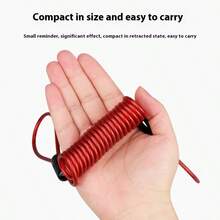 AiScrofa Candado de cable con cerradura para disco de motocicleta, candado de disco antirrobo de PVC para motocicleta y bicicleta, recordatorio de cable de advertencia en espiral de color rojo - Multicolor - Ver 6