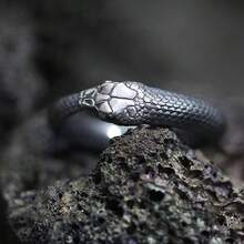 A Tail Snake Opening Ring For Men And Women, With Adjustable Design, Suitable For Daily Wear, Commuting, And Gatherings - An Ideal Gift - màu đen - Xem 2