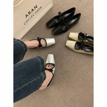 Women Flats - Silver - View 1