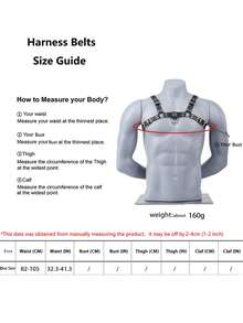 Men's Sexy Avant-Garde Harness Belt, PU Leather Rivet Decor Waist Belt, Gothic Men's Restraint Suspender, Party Outfit, Valentine's Day Gift, Men's Sexy Lingerie Accessory