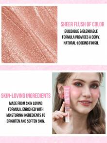 Misslyn 令人无法抗拒！Time To Blush 闪亮水润腮红，气垫液体腮红，可叠加晕染，轻盈透亮，打造自然妆效，亲肤配方，蕴含保湿成分 - 液體腮紅01 - 查看 3