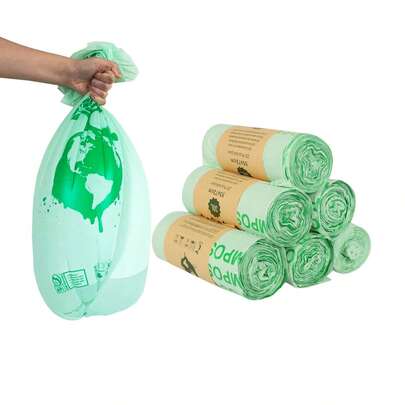 Bolsas compostables para residuos de alimentos de 6L/8L/10L/30L, 50/25 unidades, bolsas de compost extra gruesas para cubos de encimera, bolsas de compost pequeñas, bolsas para residuos de alimentos