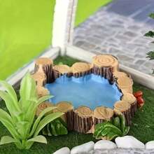 1pc Miniature Wood Carvings, Garden Decorations, Pond And Pool Accessories, Fairytale Garden Decorations For Outdoor And Indoor Display.