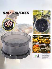 SOUGAYILANG 1 pieza Caja portátil de molienda de cebo de PVC para pesca de agua dulce europea, molinillo de cebo transparente, accesorio de pesca