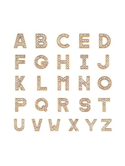 1pc Back To School Letter Shoe DIY Decor Accessory, Suitable For Students, Gift For Friends, Applicable To Clogs, Garden Shoes, Sandals, Summer Wedges, Fashionable Minimalist Halloween & Christmas Shoe Accessory