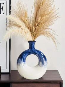 Nordic Creative Donut Ceramic Vase, Hand-Painted Technology, Suitable For Living Room Decorative Vases, Restaurant Decorative Ornaments, Outdoor Garden Decorative Ornaments, Birthday Anniversary Exquisite Small Gifts, The Best Christmas Gift. Home Decor Flower Vase Glass Vase