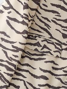 Women's Fashion Zebra Print Blazer - Leopard - View 7