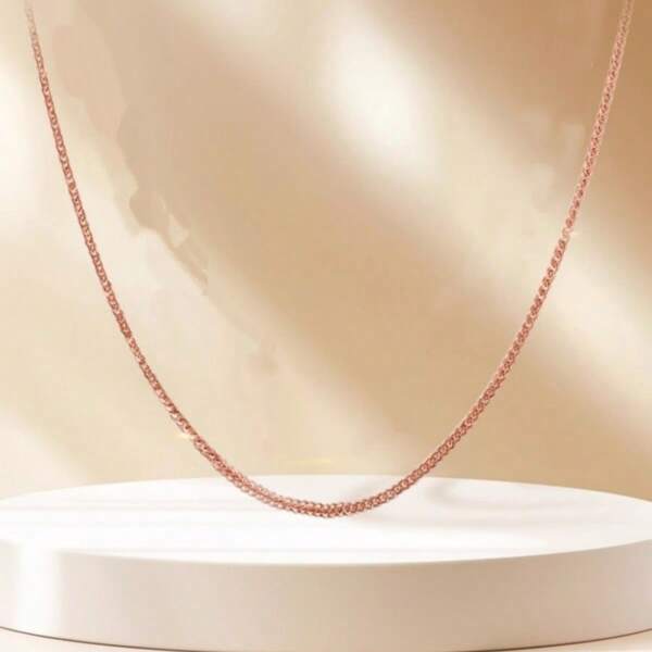 1pc Fashion Men's S999 Silver Curb Chain, All-Match Choker Necklace, Versatile & Timeless, Suitable As Birthday Or Graduation Gift For Men