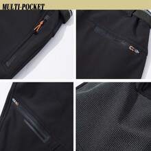 KEFITEVD Men's Water Resistant Hiking Pants All Seasons Quick Dry Working Cargo Pants - Army Green - View 6