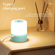 A Touch Bedside Lamp With Adjustable Brightness, USB Charging, Portable Touch Night Light, Mini Night Light, Perfect As A Valentine'S Gift, Suitable For Bedroom, Living Room, And Desk Lighting. - Multicolor - View 9
