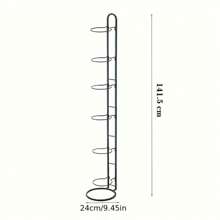 1 件金属易组装球类收纳架，室内碳钢篮球收纳架放球足球收纳篮放置架排球架支架节省空间家庭卧室客厅学校，多层篮球收纳架带大圆形底座 - 坚固的金属运动球类收纳架可容纳篮球、足球、排球 - 有多种尺寸可供选择 - 彩色 - 查看 10