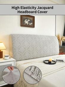1 pieza Nueva Funda de cabecera de Jacquard, unicolor, alta elasticidad, evita daños de mascotas, suave y amigable con la piel, antideslizante y antipolvo conveniente, lavable a máquina, adecuado para todas las estaciones y ocasiones
