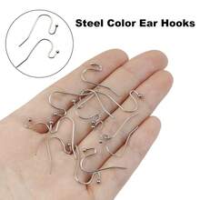 99.9/199.9 件弧形法式耳环钩，带环和珠子，耳环制作套件，防过敏耳钩，适用于 DIY 珠宝制作耳环配件