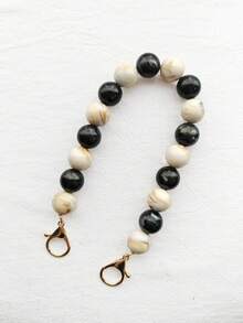 Correas de repuesto para bolsos de resina, correas de bolso de moda casual versátiles - Blanco y Negro - Ver 4