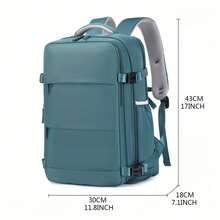 Travel Backpack With Shoe Organizer Compartment, Expandable Duffel Bag, Large Capacity Laptop School Bag - 粉色 - 查看 3