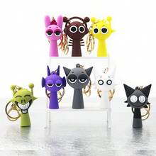 1pc 2025 New Sprunki Rhythm Box Keychain, Game Peripheral Rhythm Box Figurine Pendant, PVC Pendant, Music Game Peripheral, Bag Charm, Gift - Holiday Gift - Birthday Gift - Gift - Multicolor - View 2