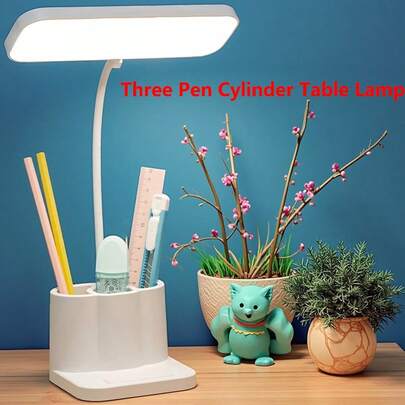 LED Desk Lamp With Night Light Function, 3 Adjustable Brightness Modes, 360° Gooseneck Arm, Eye-Caring Lamp For Study, Office And Reading