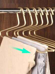 10/5/1pc Aluminum Alloy Pants Hanger, Versatile Garment Rack For Hanging Pants, Sweatshirts, Towels, Multifunctional Easy Hooks Clothes Drying Rack For Closet Decoration