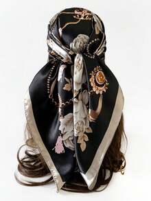 1pc Bandana Floral Print Fashion Scarf, Headband, Neckerchief - Multicolor - View 12