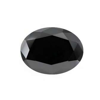 1pc DIY Jewelry Oval Gemstone Black Zirconia Cabochon