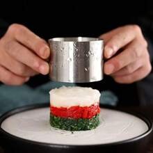 1/3、蛋糕模圈、不锈钢慕斯蛋糕模、圆形饼干模、煎饼模、饭团模、烘焙工具、制作饭团、厨房小工具、厨房配件、家用厨房用品、DIY婚礼蛋糕工具 - 彩色 - 查看 6