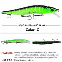 CISEA F20 鱼饵 小鱼饵 硬饵 鱼钩头 长坑 14 克 11 厘米 - 彩色 - 查看 8