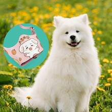 1pc Dog Muzzle For Small, Medium, And Large Dogs - Anti-Biting And Anti-Barking Pet Muzzle, Noise-Reducing Dog Mask To Prevent Disturbance, Cute Cartoon Printed Dog Mouth Cover,Yellow