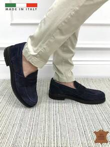 手工製作的義大利絨面革樂福鞋