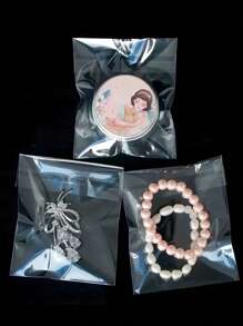 1000pcs/100pcs/200pcs Self-Adhesive Resealable OPP Bags, Transparent Resealable Plastic Bags, Bulk Sealed Plastic Bags For Packaging Small Gifts, Party Favors And Toys - Clear - View 8