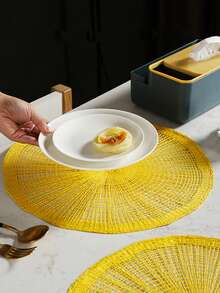 1/4pcs, Simple And Fashionable Placemats, Creative Model Table Mats, Bohemian Style Western Dinner Mats, Vase Mats, Suitable For All Occasions. - Multicolor - View 6