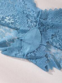 5条装女士性感蕾丝拼接低腰三角裤，中腰无缝舒适内裤，收腹提臀，弹力内裤，适合日常穿着和瑜伽 - 彩色 - 查看 9