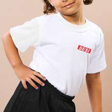 SESI Uniform Unisex Children's T-Shirt School Uniform 2024 - White - View 2