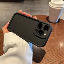 纯色保护壳，兼容 11/12/13/14/12 Pro Max/11 Pro/14 Pro/15/XS Max/X/XR/7/8/8 Plus，生日礼物，送给女朋友、男朋友的必备屏幕保护产品，适用于日常、办公室、家庭使用。防水、防震、防摔、防刮花。 - 粉紅色 - 查看 6