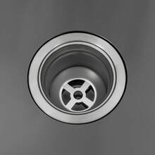 YUNRUX Kitchen Sink, Built-In Sink, Kitchen Faucet, Sink With Draining Board + Detergent Dispenser, Black, 50 X 45 X 20 Cm - Black - View 6