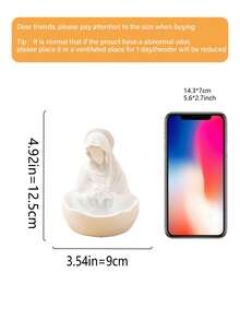 圣母玛利亚雕像（1件），圣母玛利亚母亲雕像，天主教念珠架，天主教女性礼物 - 彩色 - 查看 7