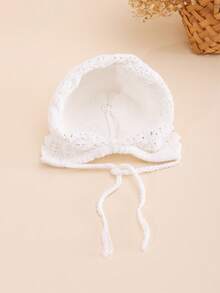 1pc Toddler Solid Color Hollow Out Fashionable Versatile Ear Warmer Headband, Handmade Crochet Hat, Suitable For Autumn/Winter & All Seasons - 純色 - 查看 7